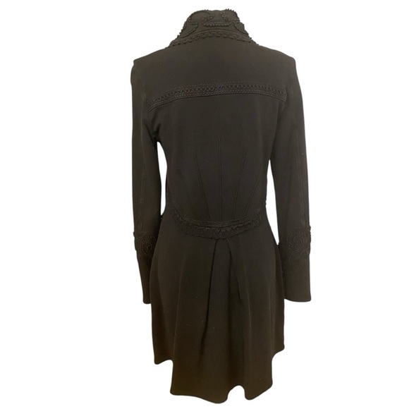 Soft Surroundings Long Cotton Duster Cardigan Shacket Size Medium Embroidered - Picture 3 of 10